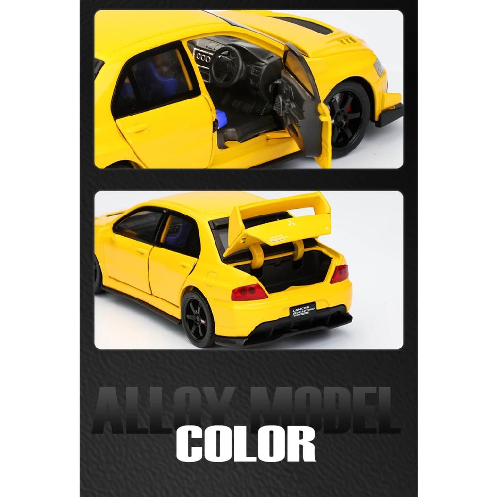 1/32 Mitsubishi Lancer Evolution Девятый Супер Гоночный Металлический Сплав Литой Модель Автомобиля Коллекция Для Улицы Хобби Бутик Подарок Мальчику