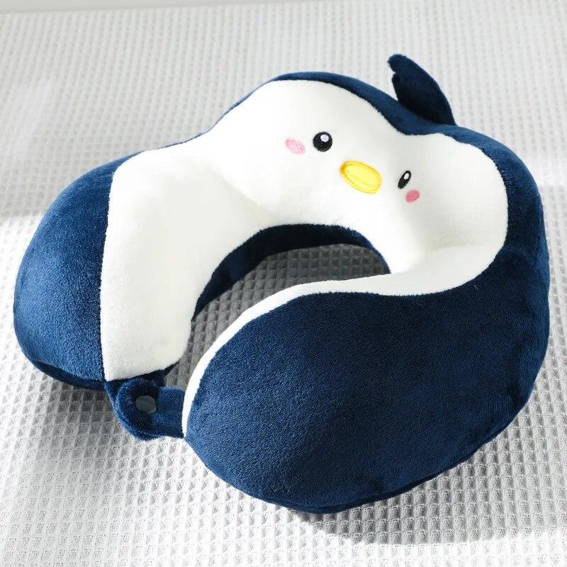 Cartoon U-shaped Pillow PP Cotton Embroidery Pillow Car Neck Pillow Office Nap Neck Pillow