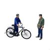 Модель человека на велосипеде 1/64, и набор фигурок, Миниатюрная фигурка Маленькие люди Модель для сцены,