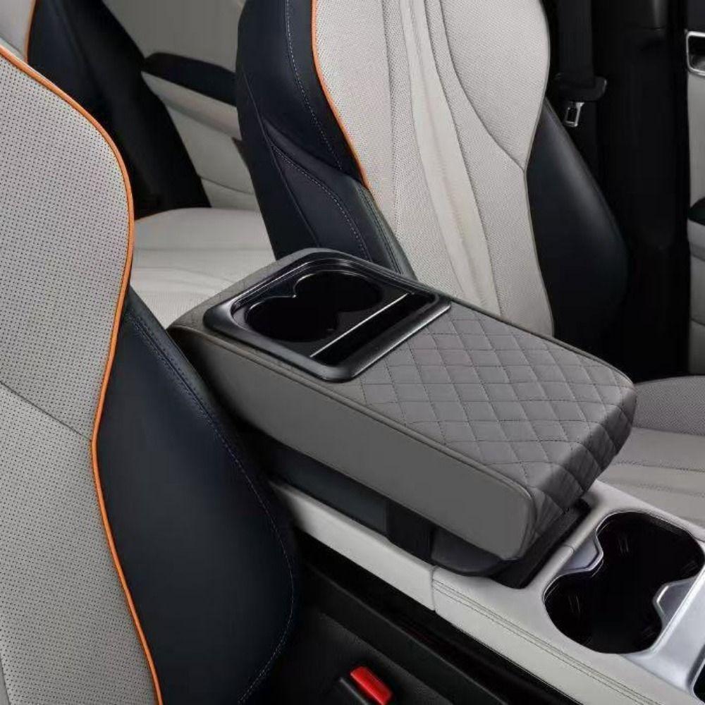 Waterproof Center Console Armrest Pillow PU Leather Car Armrest Box Cushion SUVs