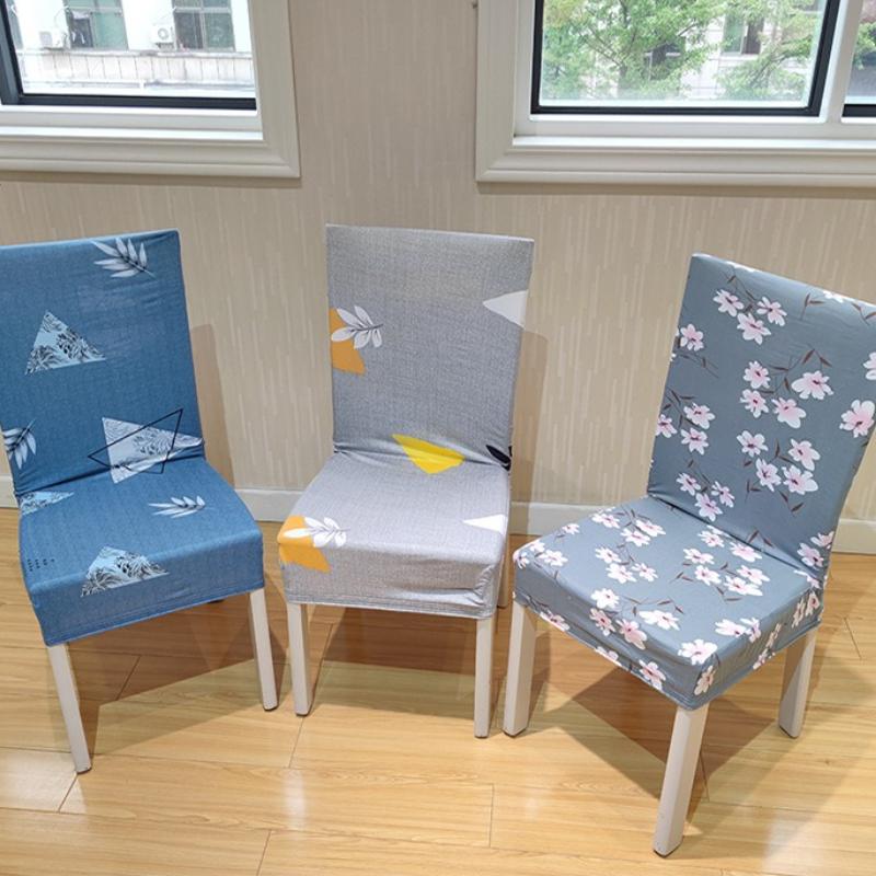 Чехол на стул из ткани молочный шелк Прочный Экологичный Без запаха Декоративный Эластичный Чехол на сиденье Дом Отель Свадьба Универсальный Чехол на сиденье