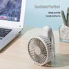 Портативный складной мини-вентилятор для рук, перезаряжаемый через USB, с китайской вилкой (адаптер в комплекте)