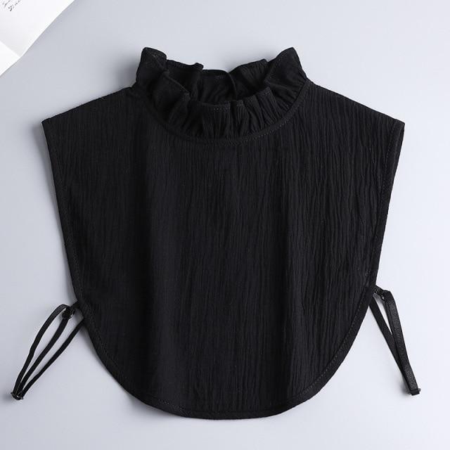 Hollow Lace Chiffon Doll Cotton Fake Collar Blouse Sweater Detachable Shirt Collar False Collar Lapel Women Top Collars Decor