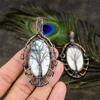 Dendrite Opal Handmade Copper Wire Wrap Jewelry Pendant 3.35" B7c08