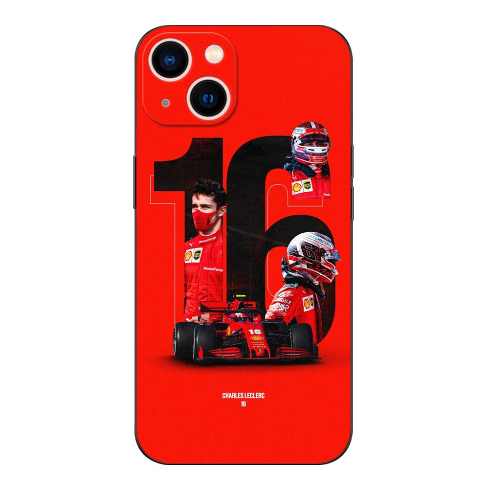 Black Tpu Case For Vivo Y21 Y51A 2021 Y21S Y33S Y51 2020 Y51S Y53s 4G Y72 5G Back Cover Charles Leclerc 16