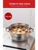 Stainless Steel Thickened Double-Ear Soup Pot (22/24/26cm) with Double Bottom and Gift Box