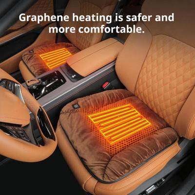 Yousheng 12V Подушка с подогревом для автомобильного сиденья Удобная подушка для комфорта при длительных поездках Универсальная подушка для легковых автомобилей, внедорожников, грузовиков, фургонов, инвалидных колясок, для игр