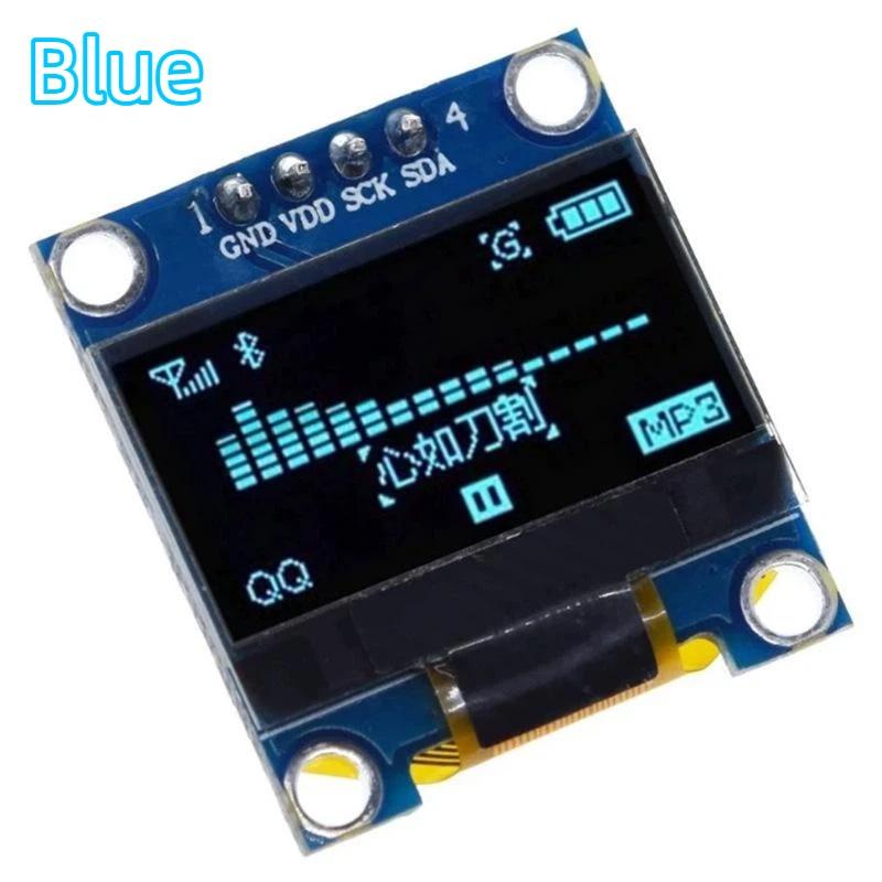 DIYUSER 1Pc 0.96 Inch SSD1306 OLED Display 128x64 IIC I2C Serial Screen Low Heat for Small IoT Device DIY Development