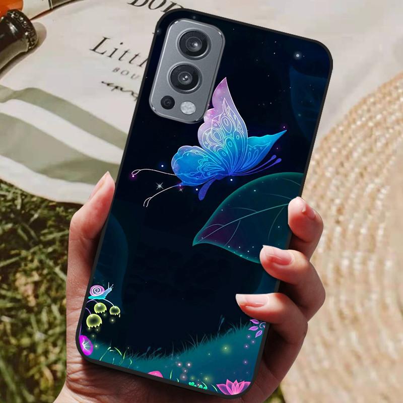 Для OnePlus Nord 2 5G Чехол Силиконовая Задняя Крышка Чехол для Телефона Для OnePlus Nord2 5G Чехлы для One Plus Nord 2 5G Мягкий Бампер Funda