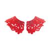 Yousheng 1 Pair Embroidered Collar Women Lace Neckline Hollow Lace Fabric Trim Applique for DIY Sewing Halloween Cosplay