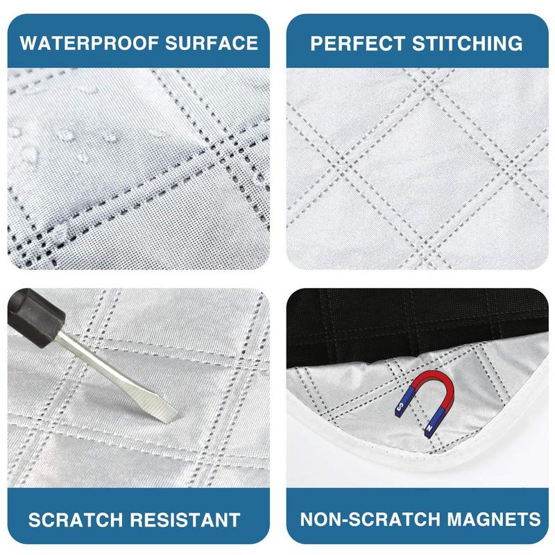 Магнитный чехол на лобовое стекло для автодома, чехол-солнцезащитный козырек для автомобиля, зимняя защита от льда и изморози, солнцезащитный экран, водонепроницаемый чехол для автомобиля