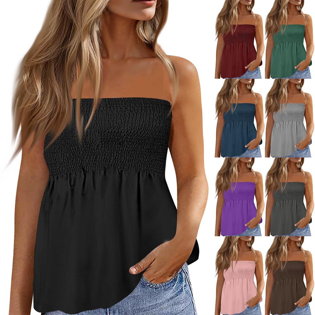 Топы-трубы для женщин, милая сексуальная футболка без рукавов с открытыми плечами и принтом