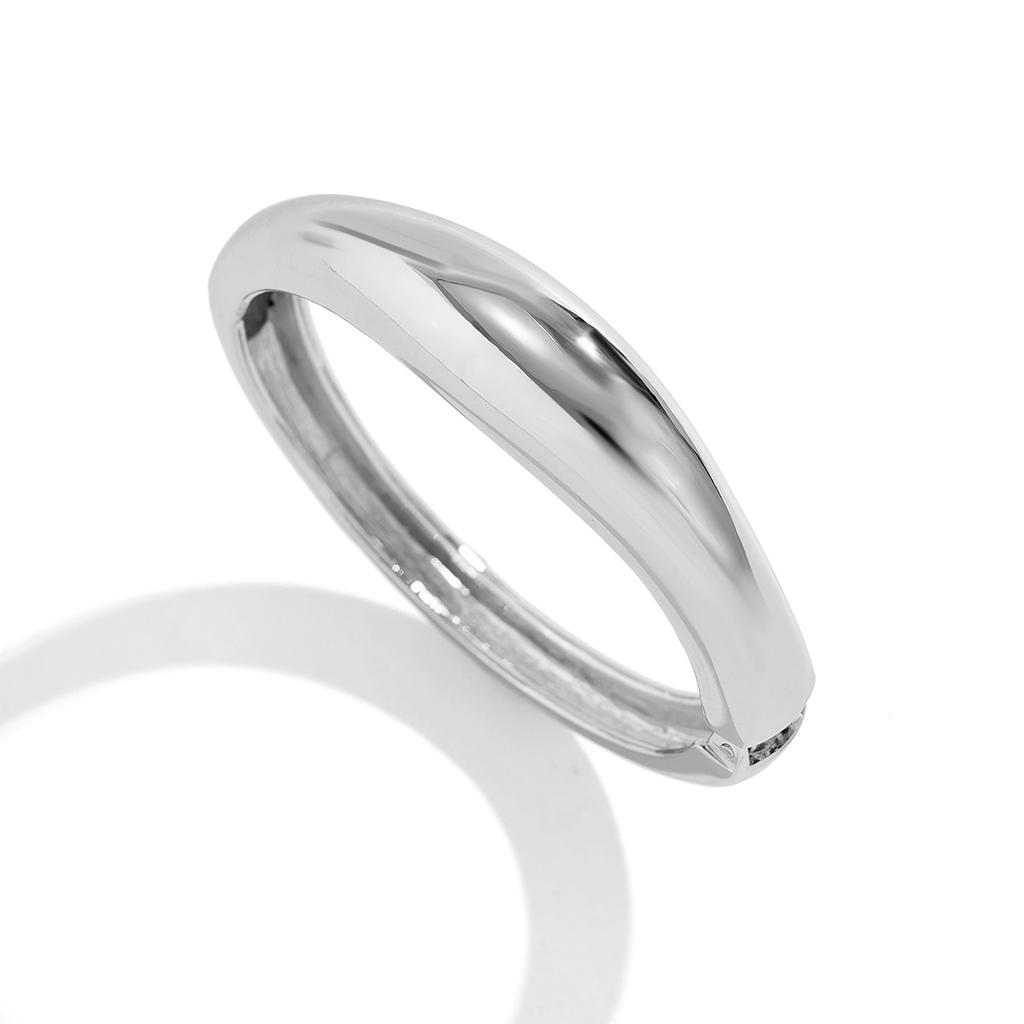 Круглый Гладкий Браслет-Браслет Женский Минималистичный Золотистый Медный Цвет Текстура Шарм Ювелирное Украшение на Запястье Парные Ювелирные Изделия Стимпанк