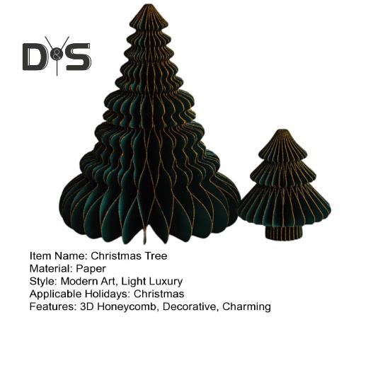 2 шт. бумажное украшение на рождественскую елку 3D соты деревья центральный элемент стола праздничный домашний декор для вечеринок принадлежности