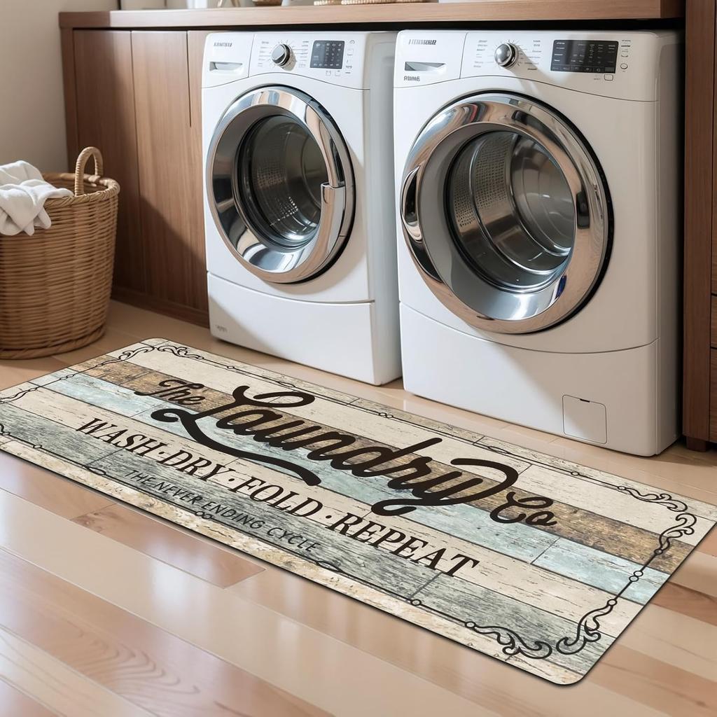 American-Style Kitchen Carpet Laundry Room Non-Slip Floor Mat Hallway Bedroom Long Strip Carpet Home Decoration