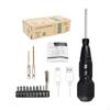 Cordless Power Screwdriver 3.6V with USB Cable Aluminum Alloy Motorized Mini Electric