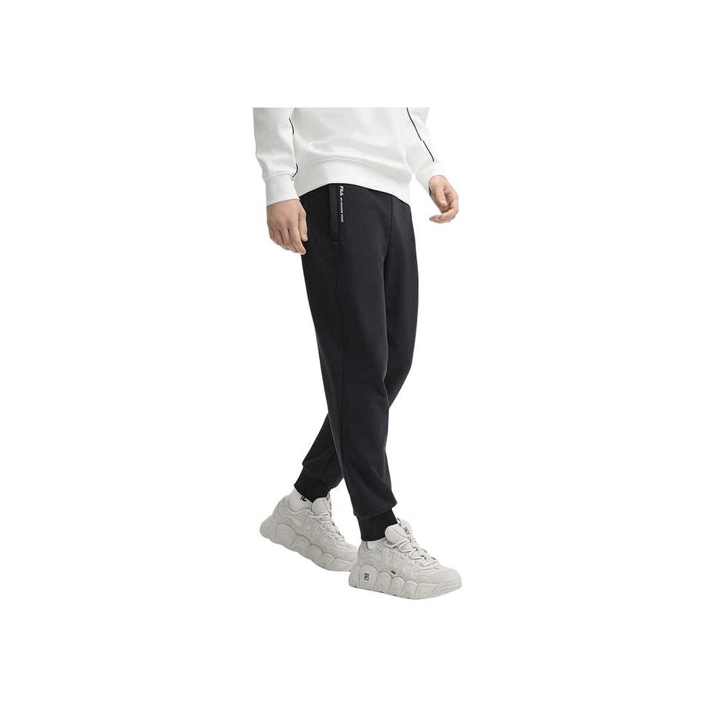 Новая мужская повседневная спортивная одежда FILA, черная F51M449202F-BK+F51M449601F-BK