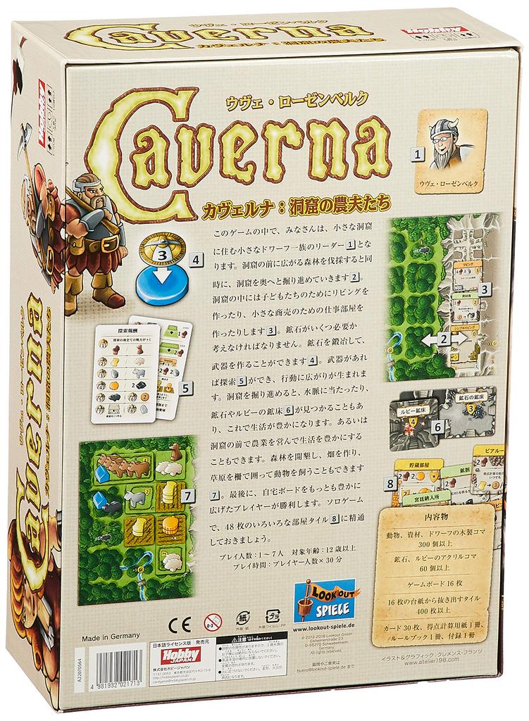 Board Game Cave Farmers Japanese Version Caverna