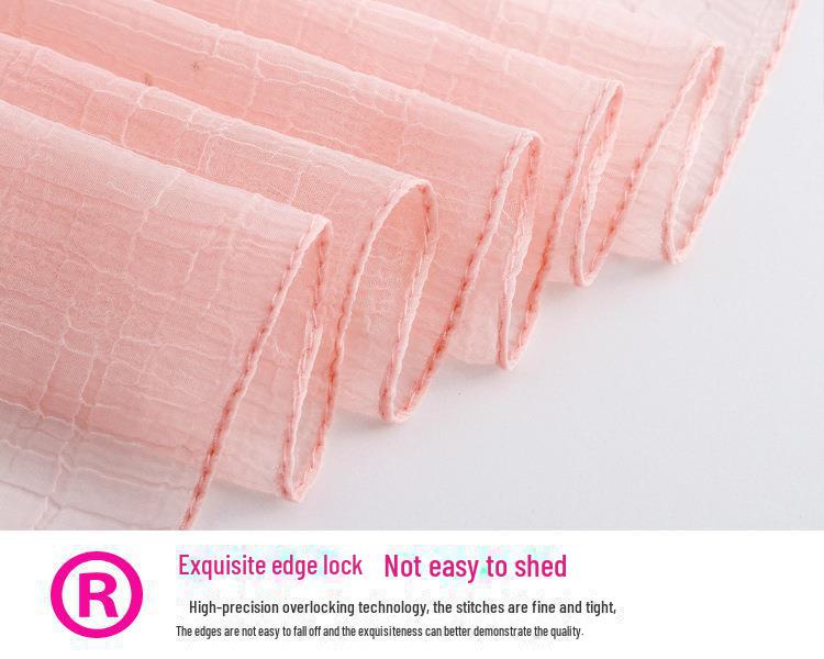 Шелковый шарф с имитацией крокодиловой кожи: Пляжная шаль и солнцезащитное полотенце в корейском стиле для женщин