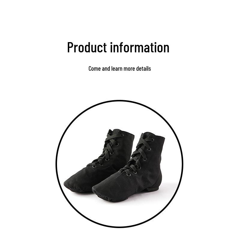 Высокие парусиновые танцевальные туфли для взрослых и детей - Джаз, Йога, Балет