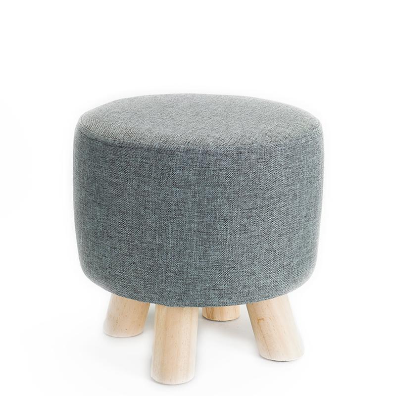 1 шт. Эластичный чехол для оттоманки Однотонный тканевый чехол для табурета Квадратный чехол для подставки для ног Всеобъемлющий Противоскользящий чехол для пуфика