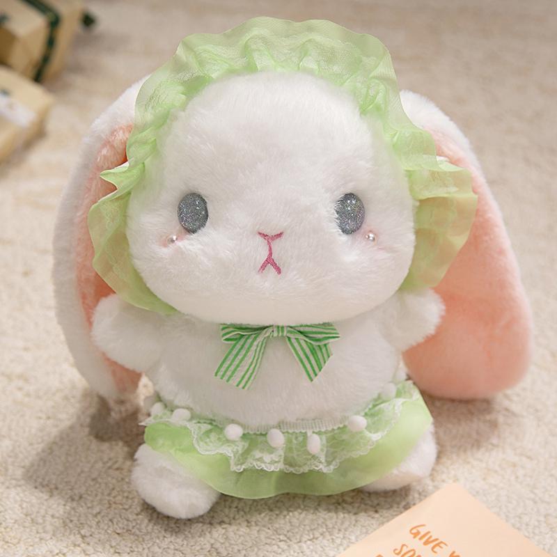 18 Cartoon Cute Lolita Rabbit Plush Doll Pillow Color Princess Rabbit Plush Toy Home Decoration Gift For Children