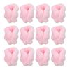 12pcs Heatless Coral Fleece Hair Rollers Hair Curlers DIY Curl Hair Styling Tools Pink