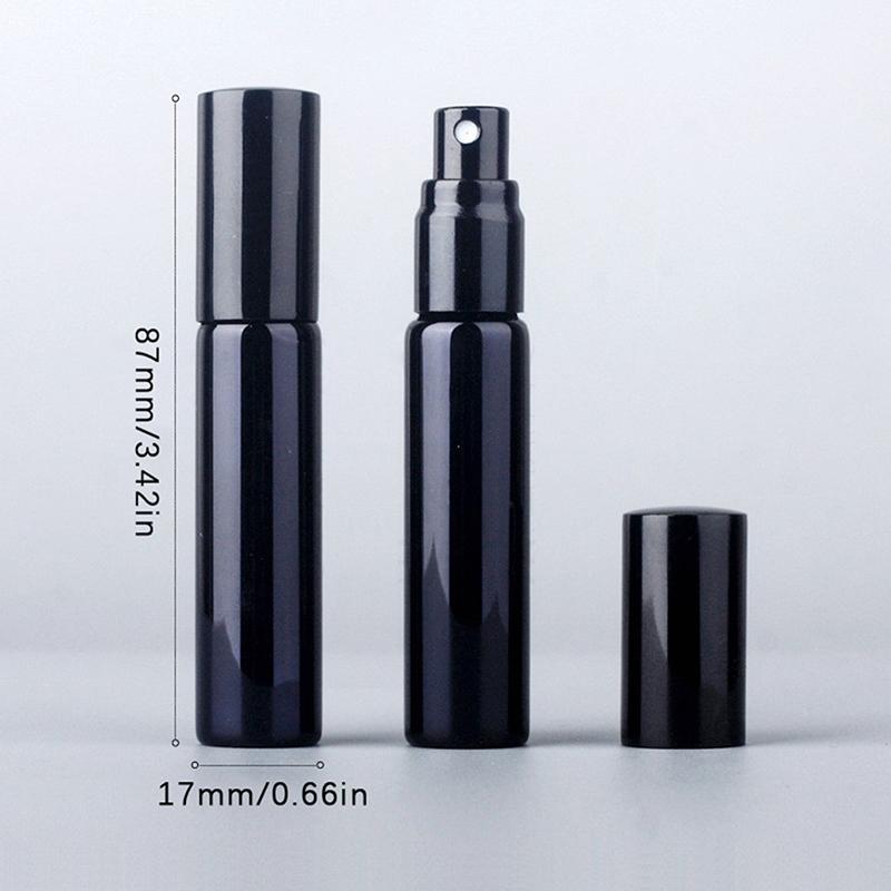 10Ml Portable Uv Glass Refillable Perfume Bottle With Aluminum Atomizer Spray Bottles Sample Empty Containers