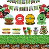 My World Pixel Wars Main Picture Party Cutlery Set Cupcakes Cake Rack Boat Box Snack Box