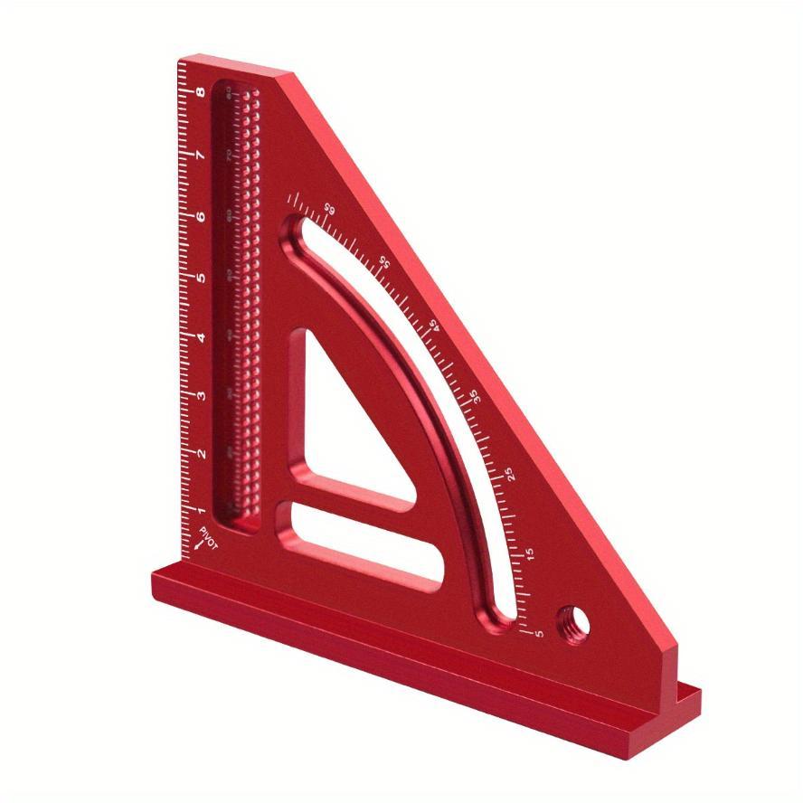 1 Pcs Multi-Angle Measuring Ruler Aluminum Woodworking Square Protractor Precision Mini Carpenter Square Miter Triangle Ruler