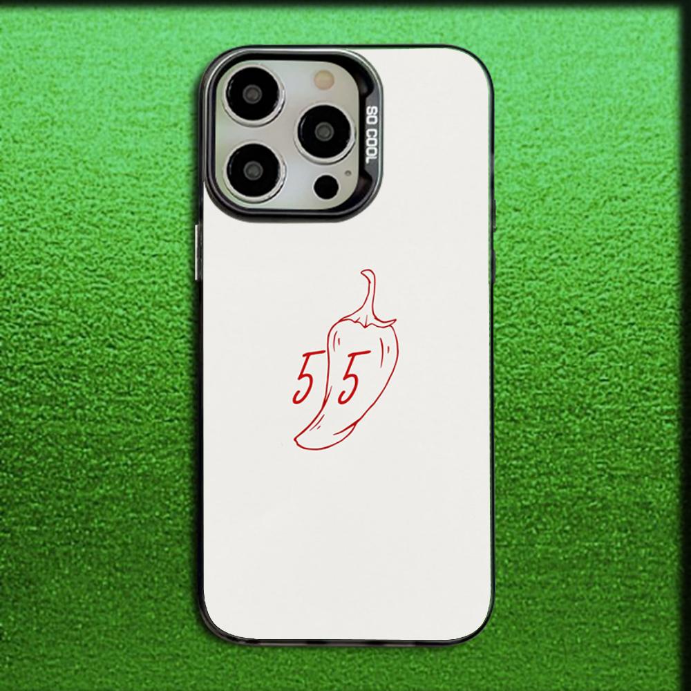 55 Стильный C-Карлос Сайнс Чехол для телефона для iPhone 16,15,14,13,12,11,Mini,Pro,MAX Серый Матовый Силиконовый Черный Чехол