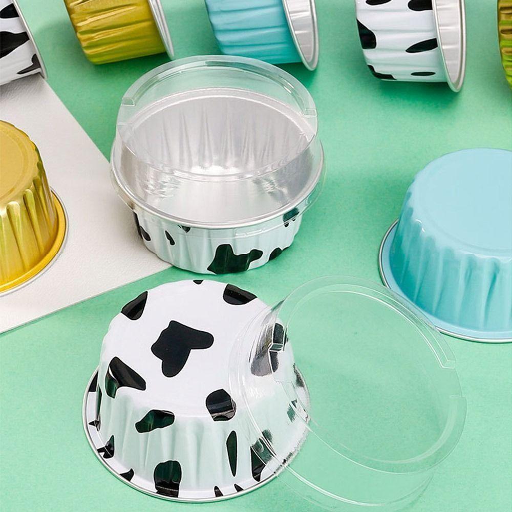 10pcs Small Baking Aluminum Foil Tin Cup Cake Tool Tray Tinfoil Cups New Tinfoil Box