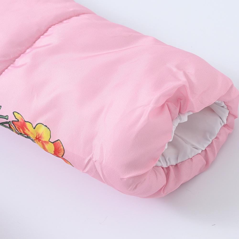 Children Cotton Coats Girls Winter Jacket Thickened Hooded Overcoat Warm Fashion Casual Printed Kids Cotton-padded Clothes