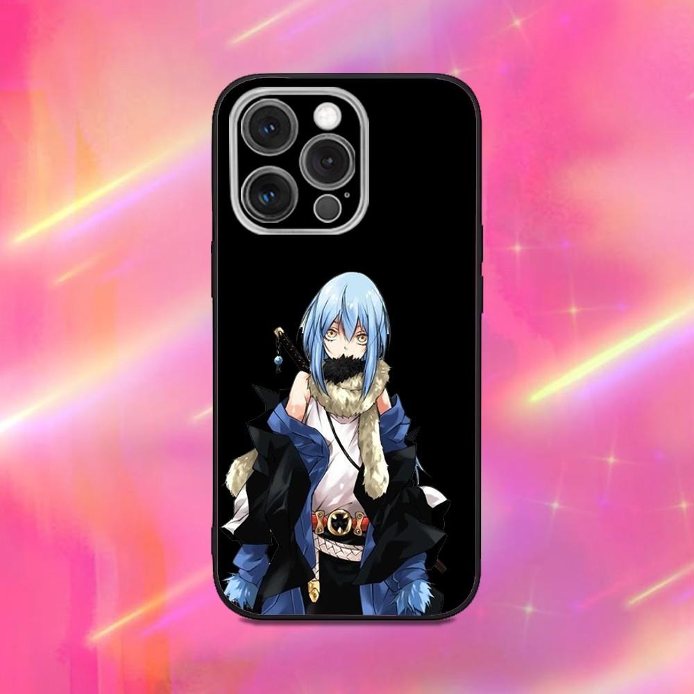 Чехол для телефона Rimuru Tempest T-Tensei для iPhone 16,15,14,13,12,11,Pro,Max,Plus,X,XS,XR,SE,8,7,Mini, Мягкий силиконовый черный чехол