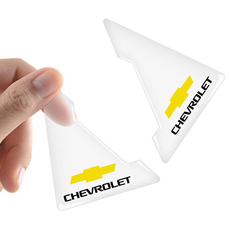 2 шт. Прозрачная накладка на угол двери автомобиля Защитная наклейка от царапин Для Chevrolet Spark Captiva Camaro Lova Aveo Автомобильное зеркало заднего вида Козырек от солнца