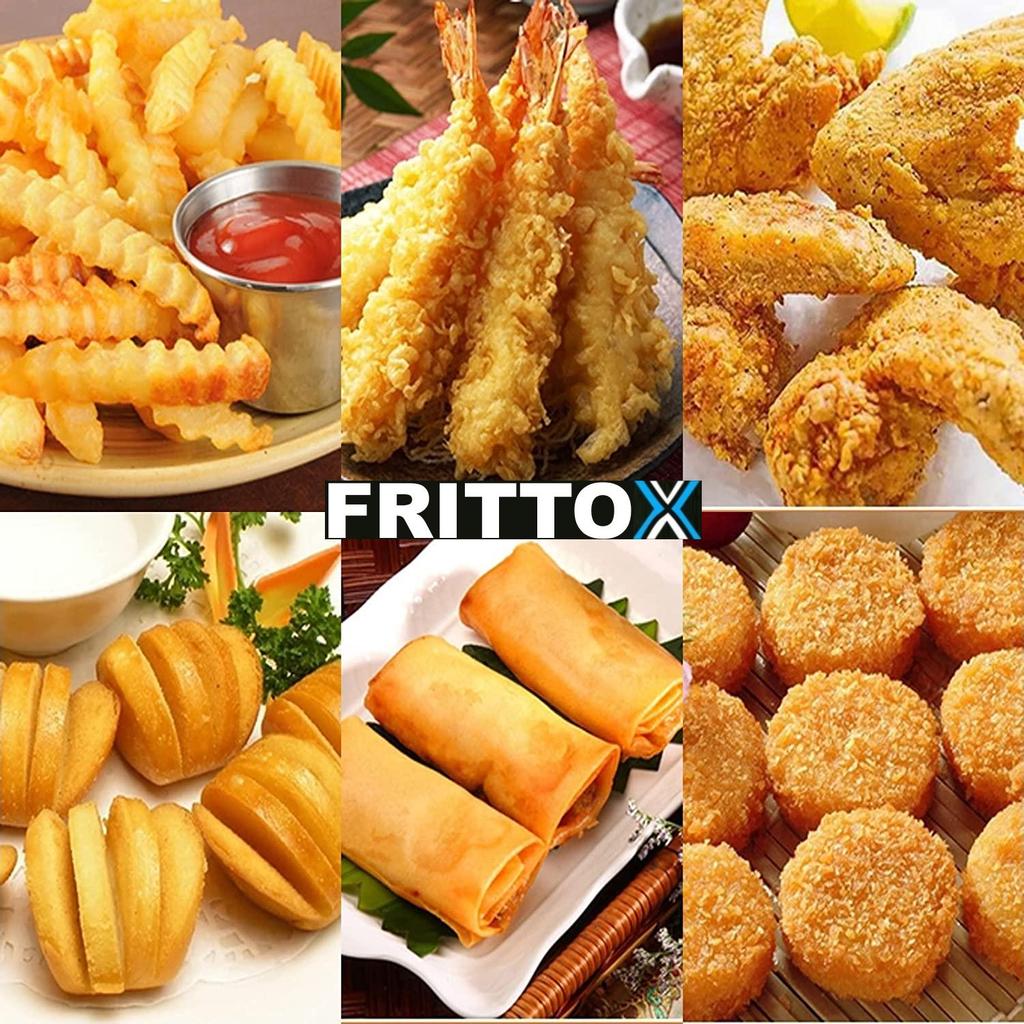 FRITTOX Корзина для фритюра Нержавеющая сталь Кастрюля Фильтрующее сито Складной Сито Корзинка для фритюра