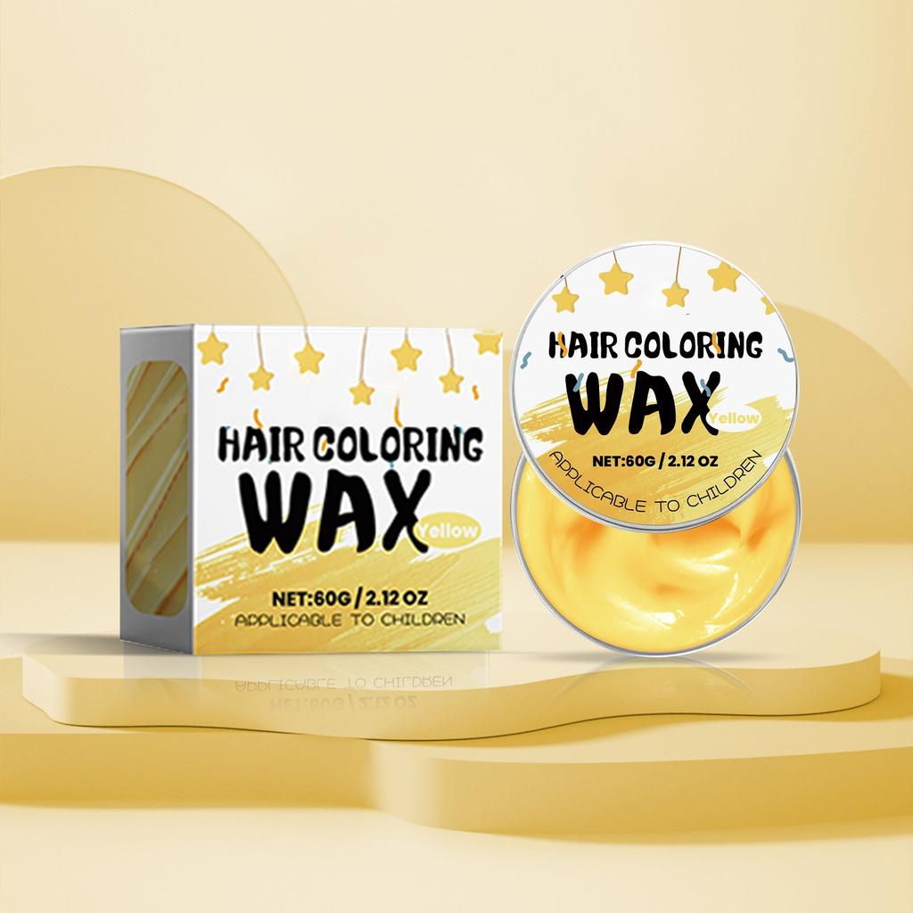 Детский воск для волос, временный воск для волос, натуральная окраска для причесок, для мужчин и женщин, для вечеринок, косплея, 60 г