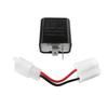 AMFRNE Adjustable 2-Pin Electronic LED Flasher Relay for Motorcycles Fix Turn Signal Hyper Flash, 2 Pin Adjustable Flash Rate Flasher Relay Wiring