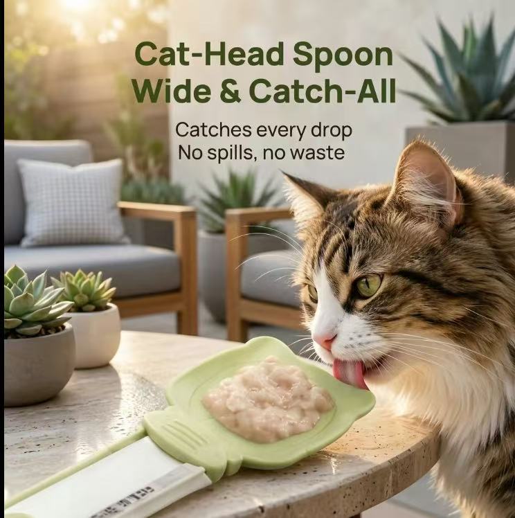 A highly useful tool Comprehensive: Universal Pet Treat Feeding Spoon, Mess-Free Squeezer Tool for Creamy Snacks