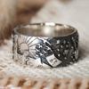 Summer Party Little Prince Men Women Vintage Trend Carving Ring Jewelry Accessories Simple