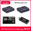 4K HDMI Capture Card, USB 3.0, Aluminum Alloy, Loop-out & Audio Video Streaming, OBS Compatible