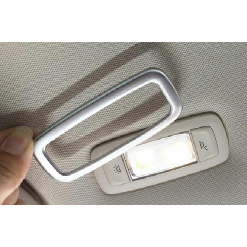 Car Rear Reading Light 18-22 For BMW 5 Series G30 Matte Silver Frame Cover Trim