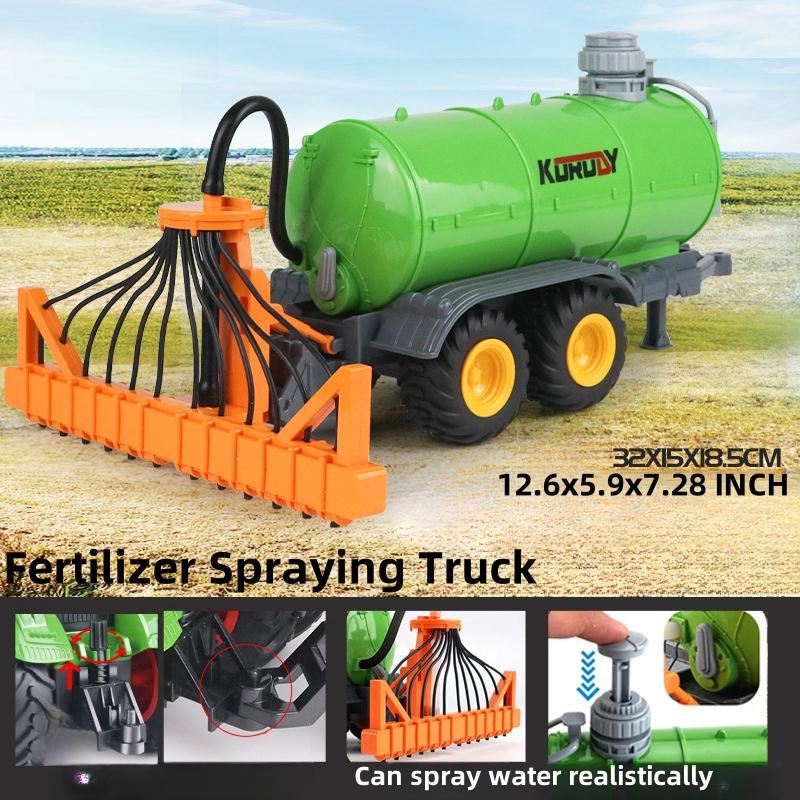 Крупномасштабные тракторные игрушки, DIY фермерский автомобильный игровой набор, игрушечный транспортный прицеп, инженерные подарки на день рождения