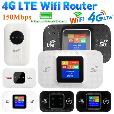4G LTE WiFi Роутер Беспроводная точка доступа Wi-Fi 150 Мбит/с Портативный Маленький WiFi Роутер со слотом для SIM-карты Мини-модем Мобильная точка доступа WIFI