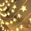 LED Star String Lights Flexible Design Energy-Saving Waterproof Indoor Outdoor Hanging Fairy Lights Holiday Party Decoration