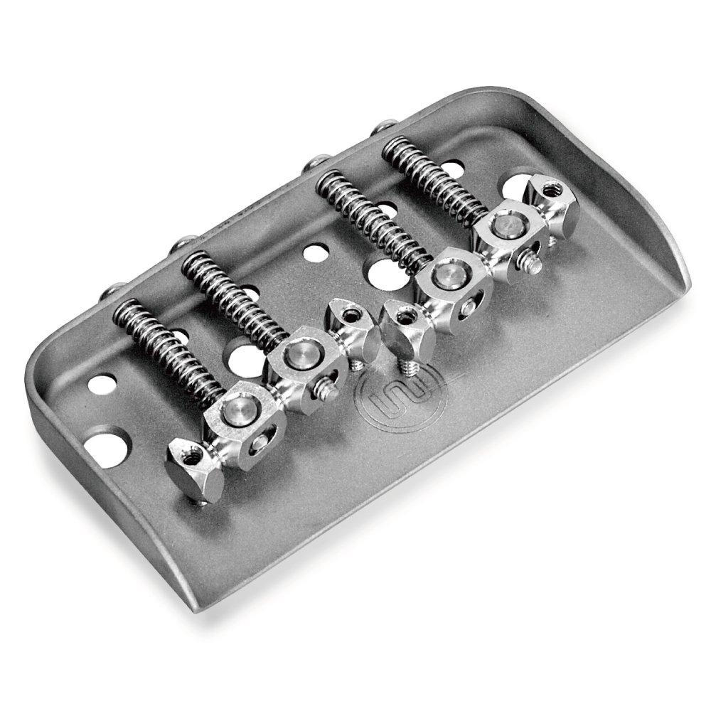Mastery Bridge Replacement Hardtail M7 Hardtail Bridge 4 Screw Bridge, Through-Body Type, (For Guitars, Holes)