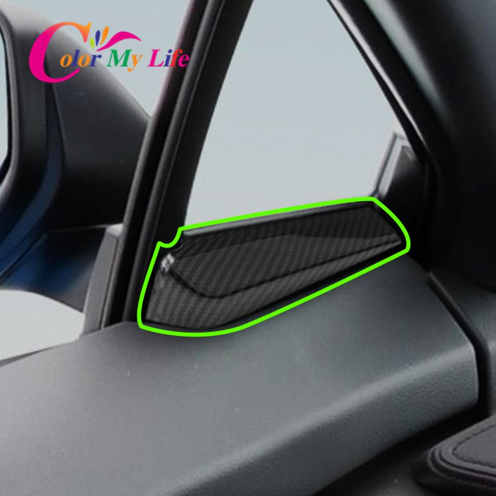 Наклейка на накладку стойки внутренней двери, окна для Toyota C-HR CHR C HR 2016-2023, салон автомобиля