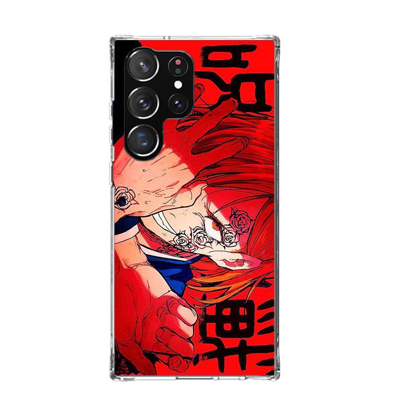 Kaisen J-Jujutsu Кугисаки Нобара Чехол для телефона Samsung Galaxy S25 Edge S24 S23 S22 S21 FE S20 Ultra S10 Plus + Арт Индивидуальный C