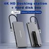 Multi Usb Hub Hdmi 4k Vga Adapter To Splitter 3 Port Usb Hub With Ssd Enclosure Usb-c Type C For Macbook Laptop Docking Station