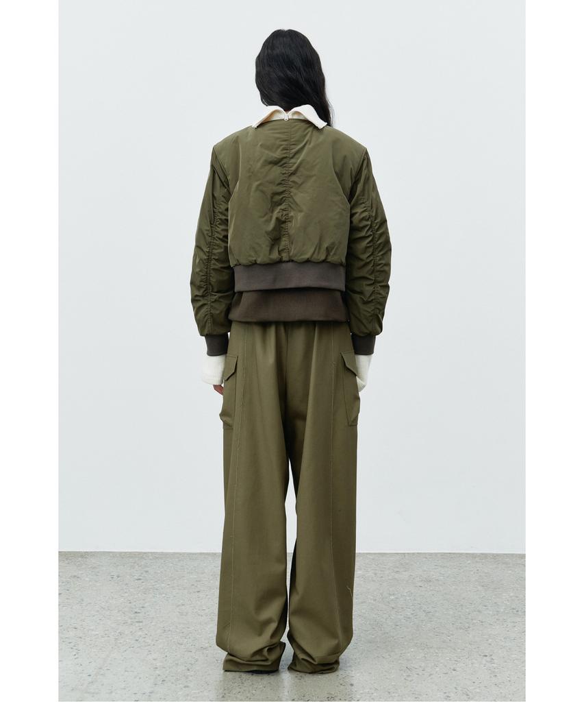 RECODE Raw Edge Wide Trousers Rqpaw25529Khx